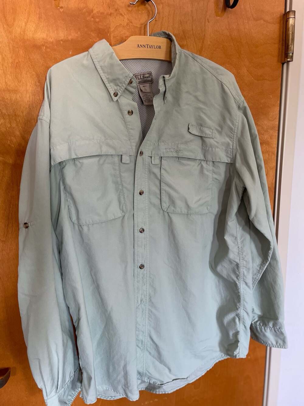 L.L.Bean Men's L Tall Long Sleeve Fishing Shirt